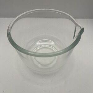 Vintage Glasbake for Sunbeam Glass‎ Mixing Bowl 6" Diameter Spout USA
